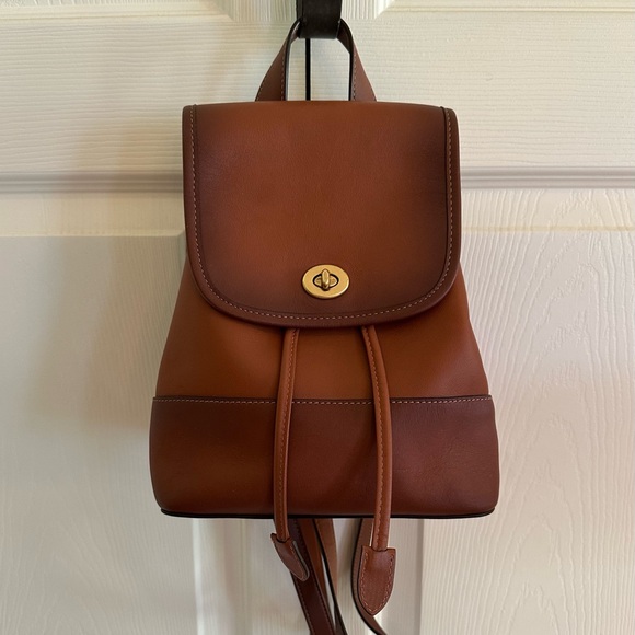 Limited edition Preppy COACH 1997 Reimagined Turnlock Leather Mini Backpack - Picture 1 of 12